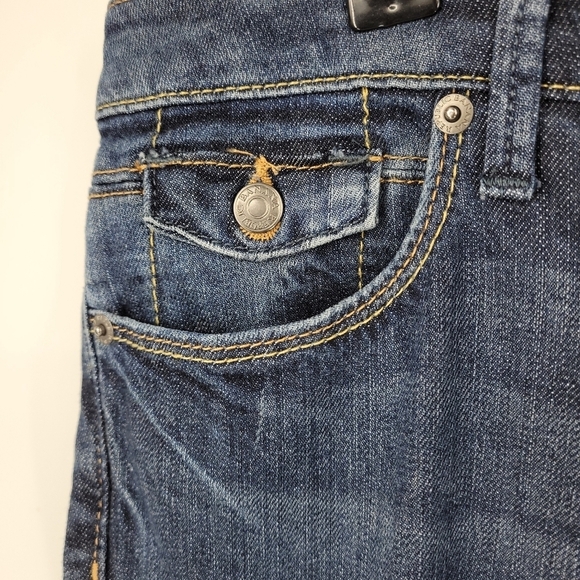 Banana Republic Womens Bootcut‎ Faded Dark Wash Jeans Size 8 Long - Picture 6 of 12